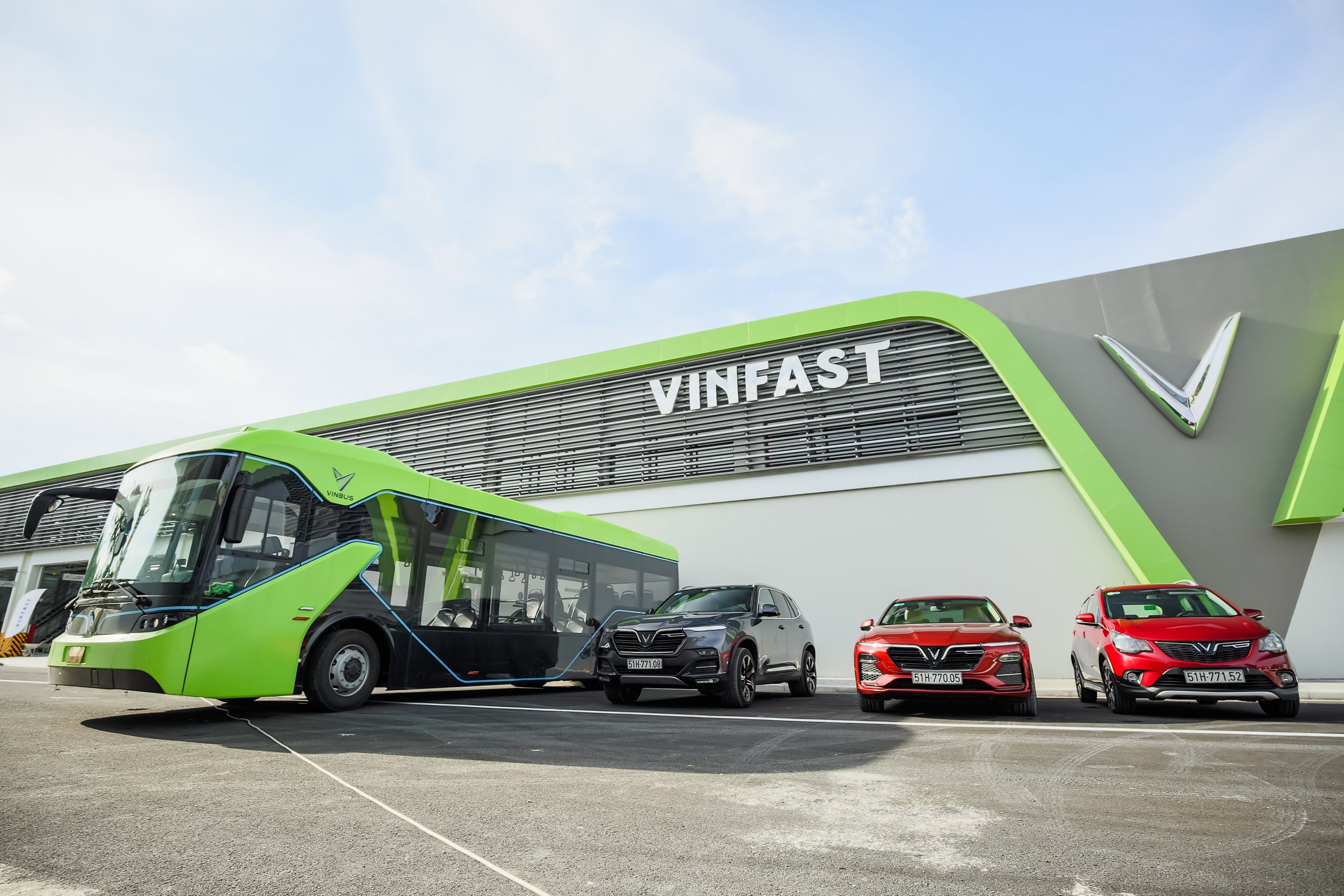 Xe buýt điện VinBus kết nối dự án