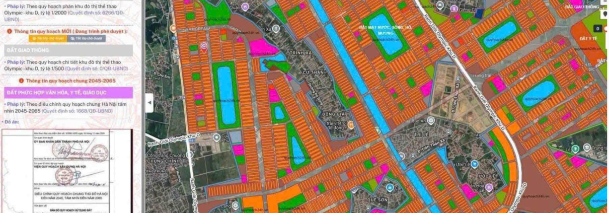 Quy hoạch 1/500 Khu D